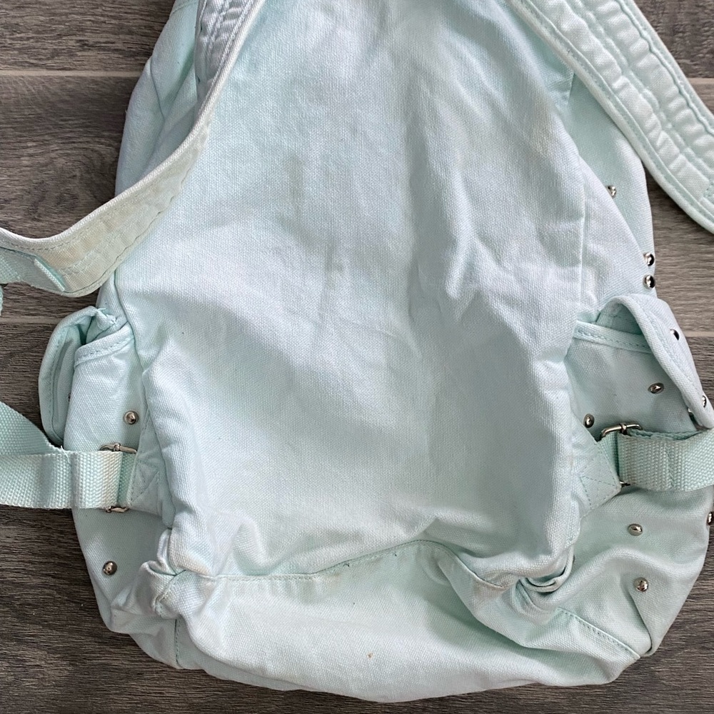 Victoria’s Secret PINK Mint Green/Blue Studded Backpack - Picture 8 of 8